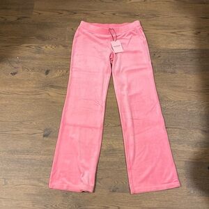 NWT JUICY COUTURE WOMEN'S OG BIG BLING VELOUR TRACK PANTS SIZE SMALL